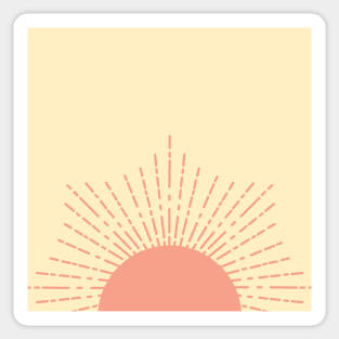 setting sun Sticker